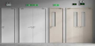 现代消防门3D模型下载